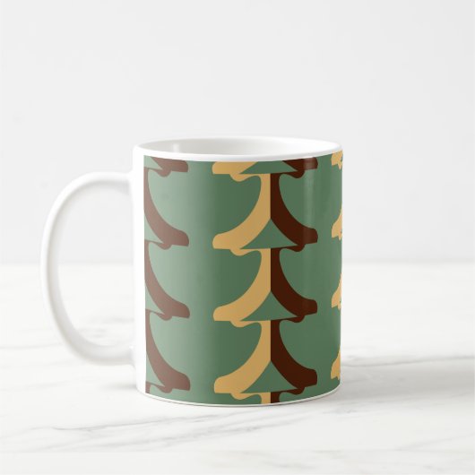 Seamless retro pattern with vertical elements abs koffiemok (Links)