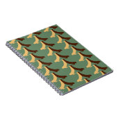 Seamless retro pattern with vertical elements abs notitieboek (Rechterzijde)