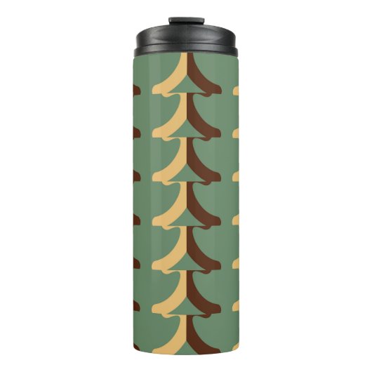 Seamless retro pattern with vertical elements abs thermosbeker (Voorkant)