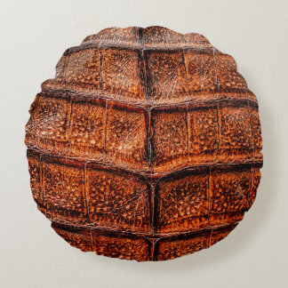 Seamless snake skin texture. Fashion tropical rept Rond Kussen