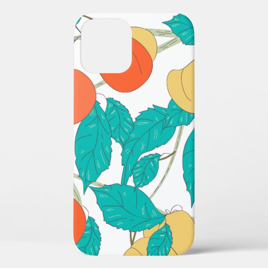 Seamless texture with fruits and leafs Case-Mate iPhone case (Achterkant)