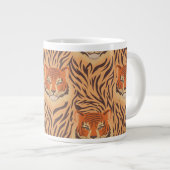 Seamless tiger stripe pattern extra grote beker (Voorkant rechts)