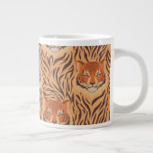 Seamless tiger stripe pattern extra grote beker (Rechts)