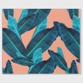 Seamless tropical flower, plant and leaf pattern b cadeaupapier (Vlak)