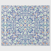 Seamless turkish colorful pattern. Paarse dless Cadeaupapier (Vlak)