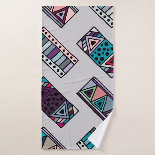 Seamless vintage pattern. geometrical background w (Serviette de bain)