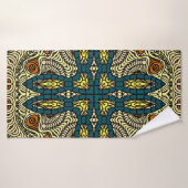 Seamless Vintage pattern in oriental style Flower (Serviette de bain)
