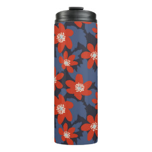 Seamless vintage pattern in Scandinavian style wit Thermosbeker