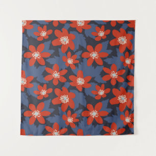 Seamless vintage pattern in Scandinavian style wit Wandkleed