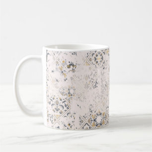 Seamless vintage pattern with an effect of attriti koffiemok