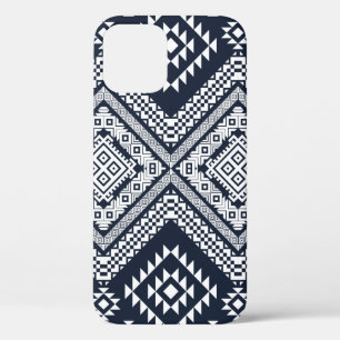 Seamless vintage Tribal Pattern Design. Stylish Mo iPhone 12 Hoesje