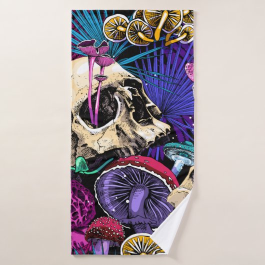 Seamless wallpaper pattern. Bright Magic Psychedel (Serviette de bain)