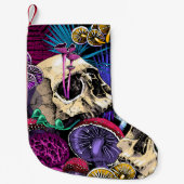 Seamless wallpaper pattern. Bright Magic Psychedel Kleine Kerstsok (Voorkant)