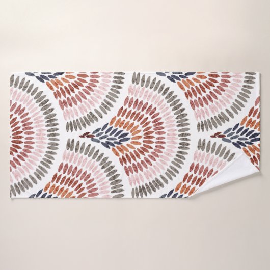 Seamless wavy pattern. Seigaiha design in polka do (Serviette de bain)