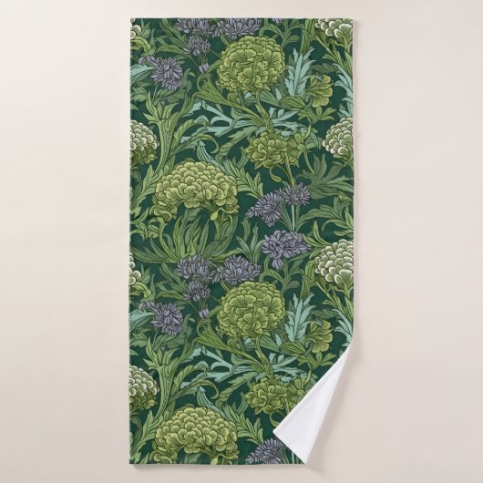 Seamless William Morris style floral pattern (Serviette de bain)