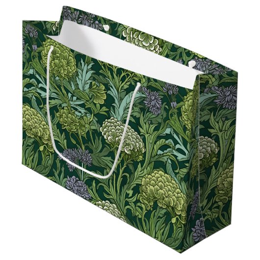 Seamless William Morris style floral pattern Groot Cadeauzakje (Voorkant Gekanteld)