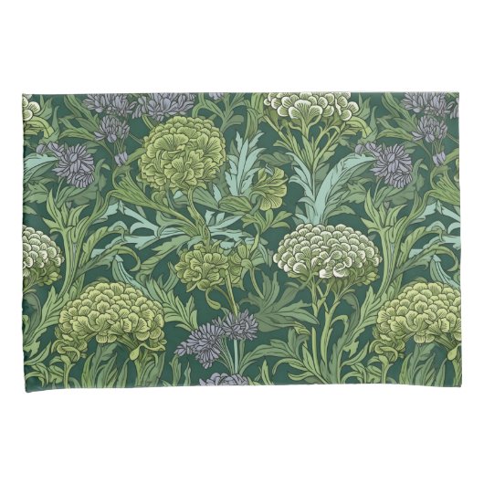 Seamless William Morris style floral pattern Kussensloop (Voorkant-Rechts)
