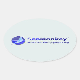SeaMonkey Project - Horizontale Logo Ovale Sticker