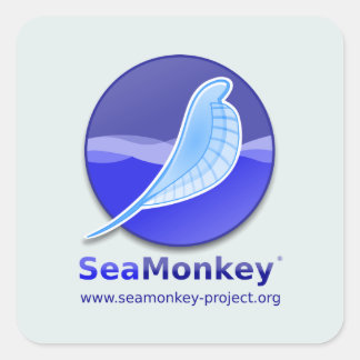 SeaMonkey Project - Verticale Logo Vierkante Sticker