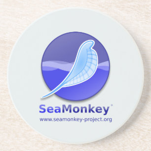 SeaMonkey-project - Verticale Logo Zandsteen Onderzetter