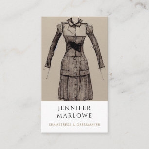 Seamstress Dressmaker Tailor Visitekaartje