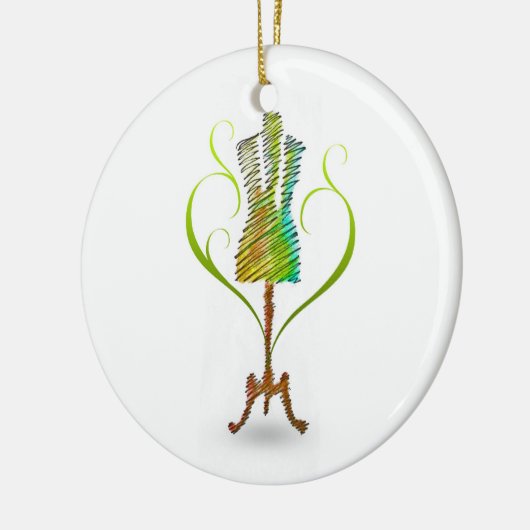 Seamstress-mannequin/Dressmaker Mannequin Keramisch Ornament (Links)