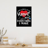 Seamstress Quilting Knitting Poster (Keuken)