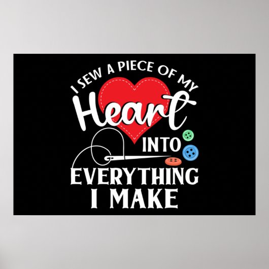 Seamstress Quilting Knitting Poster (Voorkant)