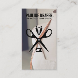 Seamstress Tailor Logo   Mannequin Visitekaartje