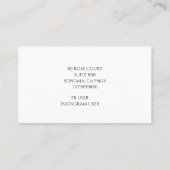 Seamstress Tailor Visitekaartje (Achterkant)