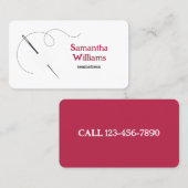 Seamstress Visitekaartje (Voorkant / Achterkant)