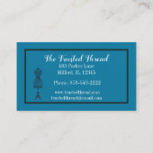 Seamstressmaker Fabric Mannequin Scissors Bu Visitekaartje (Achterkant)