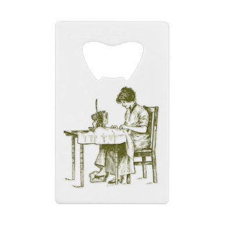 Seamstressontwerp Kredietkaart Flessenopener