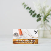 Seamstressprogramma's | Gold Fabric Visitekaartje (Staand voorkant)
