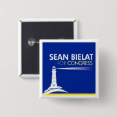 Sean Bielat voor de Button van het Congres (Voorkant /achterkant)