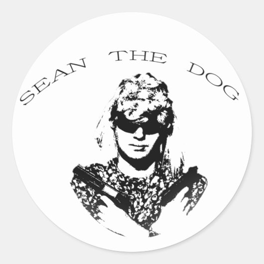 Sean The Dog Sticker Large (Voorkant)