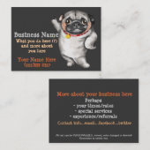 Séance de template_pet de carte de visite de (Devant / Derrière)