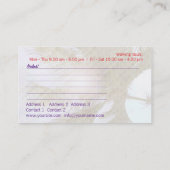 SÉANCE D'ENTRAÎNEMENT LATINE de DANSE - carte de (Dos)