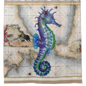 Seapaard Map Gibraltar Douchegordijn (Voorkant)