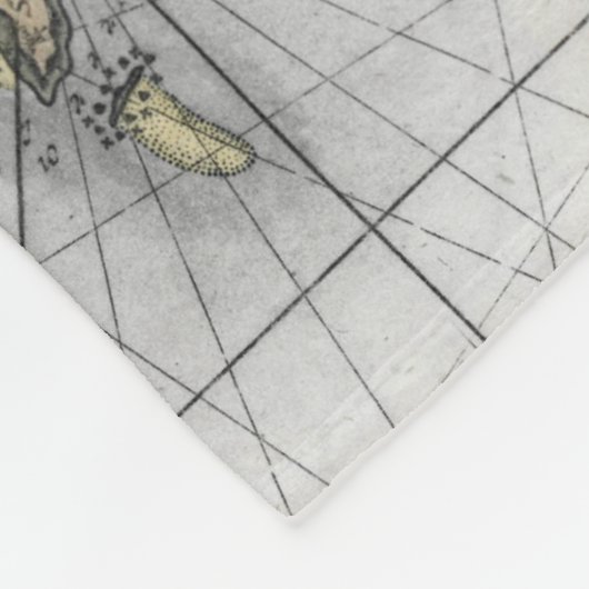 Seapaard Map Gibraltar Fleece Deken (Hoek)