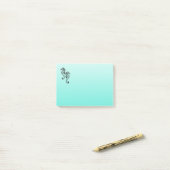 Seapaarden Aqua Post-it® Notes (Op bureau)
