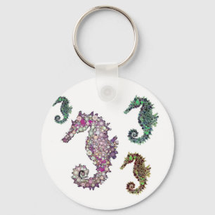 Seapaarden Art van LeahG Sleutelhanger