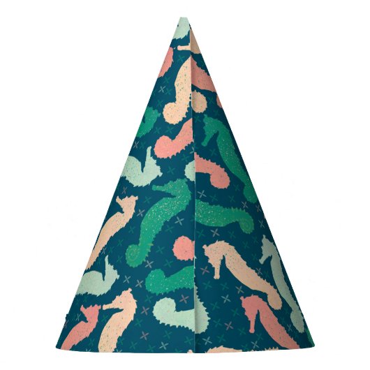 Seapaarden Blue Feesthoedjes (Achterkant)