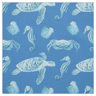 Seapaarden en Zee-schildpadden Stof