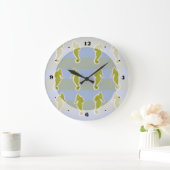 Seapaarden, Fishes, Summertime Wall Clock Grote Klok (Huis)