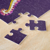 Seapaarden Kiss Paars Legpuzzel (Zijkant)
