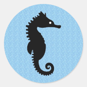 Seapaardstickers Ronde Sticker