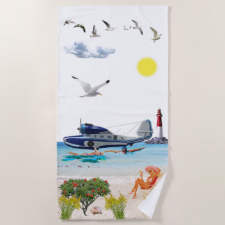 Seaplane Adventure Towel Strandlaken