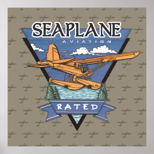 Seaplane Aviation Rated Poster (Voorkant)