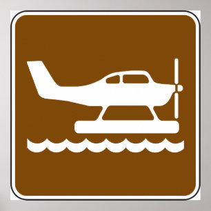 Seaplanes Sign Poster